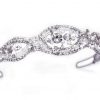 Vintage Bridal Clear Swarovski Crystal & Freshwater Pearl Headpiece