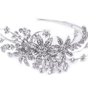 Sparkling Bridal Clear Swarovski Crystal Headband