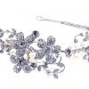 Spectacular Bridal Clear Swarovski Crystal & Freshwater Pearls Headpiece