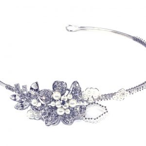 Dainty Bridal Clear Swarovski Crystal Headpiece