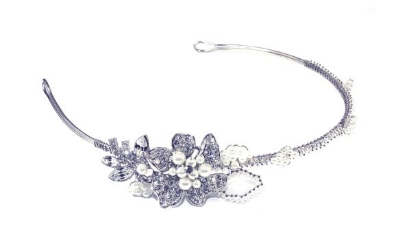 Dainty Bridal Clear Swarovski Crystal Headpiece