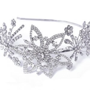 Gorgeous Antique Bridal Clear Swarovski Crystal Headpiece