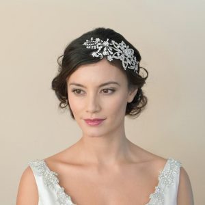 Gorgeous Antique Bridal Clear Swarovski Crystal Headpiece