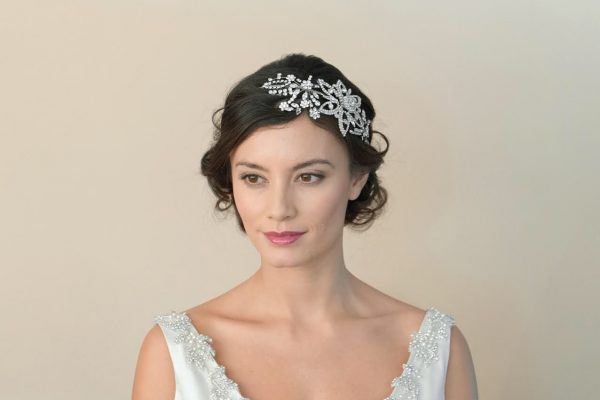 Gorgeous Antique Bridal Clear Swarovski Crystal Headpiece