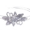 Delicate Bridal Clear Swarovski Crystal Double Headband