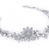Stunning Versatile Bridal Clear Swarovski Crystal & Freshwater Pearl Headpiece