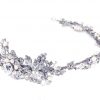 Stunning Hairvine Bridal Clear Swarovski Crystal & Freshwater Pearl Headpiece
