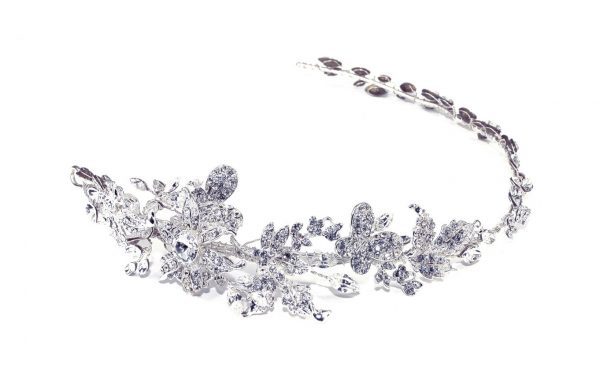 Delicate Hairvine Bridal Clear Swarovski Crystal Headpiece