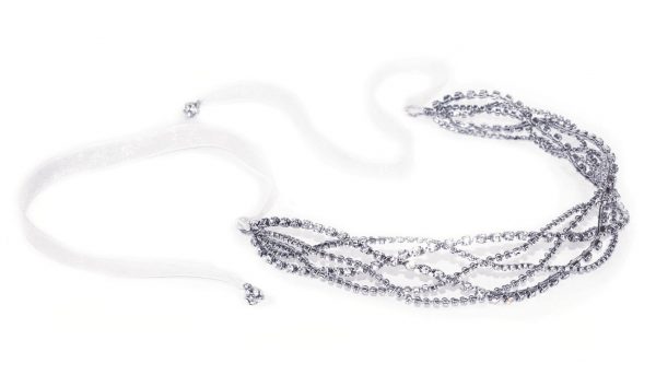 Delicate Interwoven Vine Bridal Clear Swarovski Crystal Headpiece