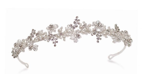 Delicate Bridal Clear Swarovski Crystal Tiara