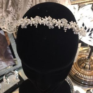 Delicate Bridal Clear Swarovski Crystal Tiara