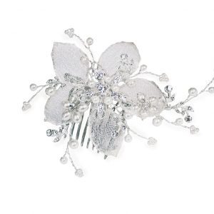 Pretty Bridal Clear Swarovski Crystal Hair Comb