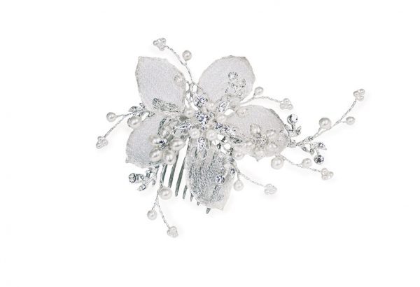 Pretty Bridal Clear Swarovski Crystal Hair Comb