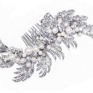 Eye-Catching Bridal Clear Swarovski Crystal Hair Comb