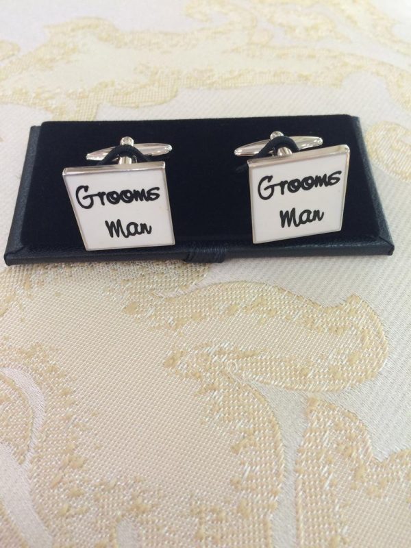 Grooms Man (in White) Cufflinks