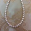 Stunning White Pearl Necklace with Disco Ball