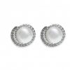Classic Pearl & Silver Stud Earrings