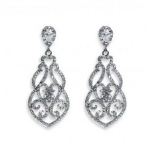 Dazzling Silver Earrings