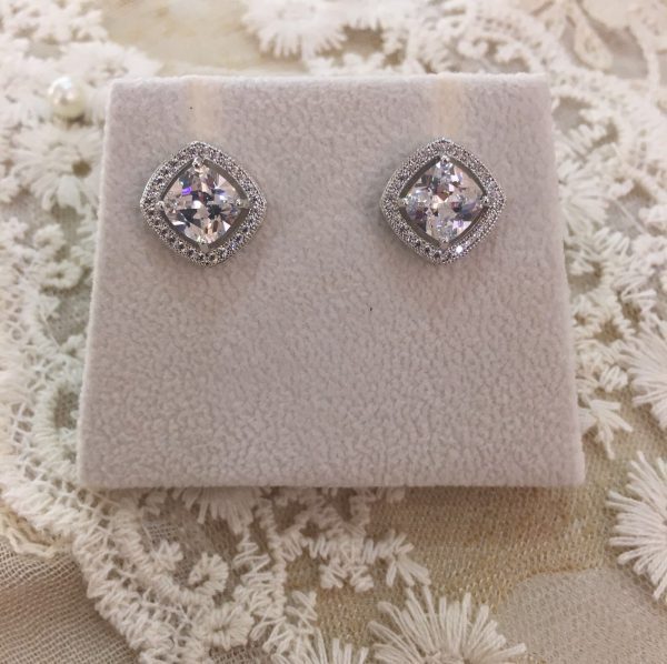 Romantic Silver Stud Earrings