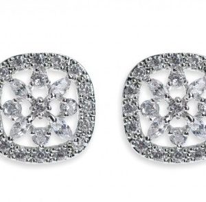 Striking Silver Stud Earrings