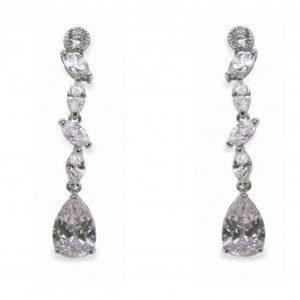 Sparkling Silver Earrings