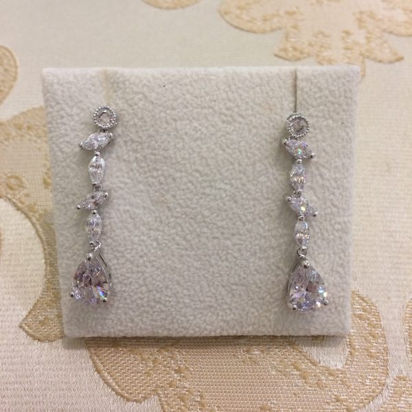 Sparkling Silver Earrings