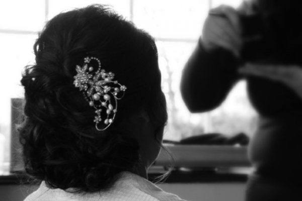 Pearl & Swarovski Crystal Flower Detail Hair Comb