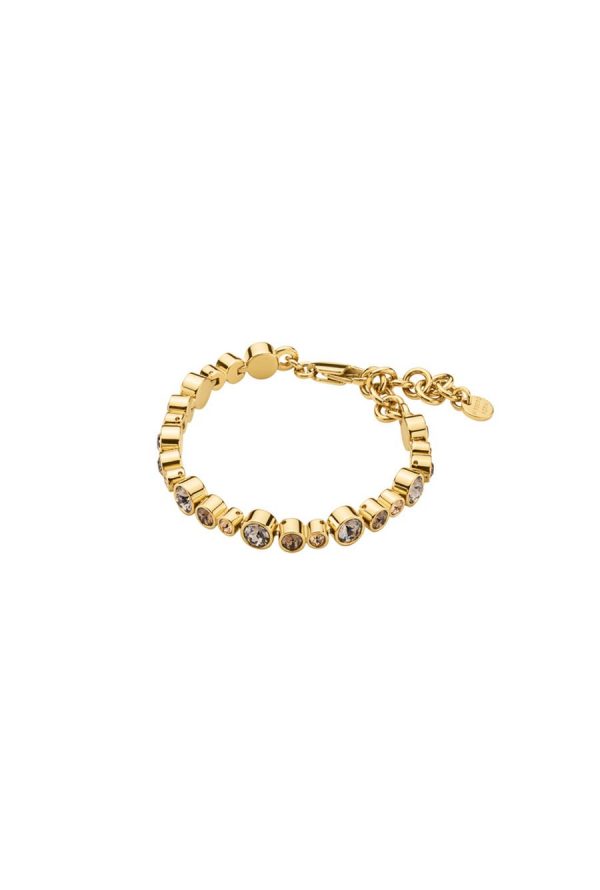 DYRBERG KERN TERESIA GOLD BROWN BRACELET