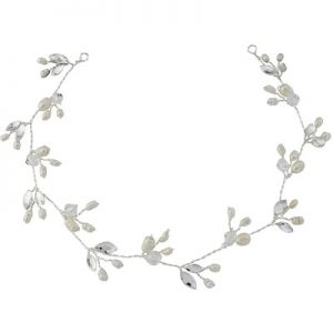 Delicate Freshwater Pearl & Crystal Hairvine