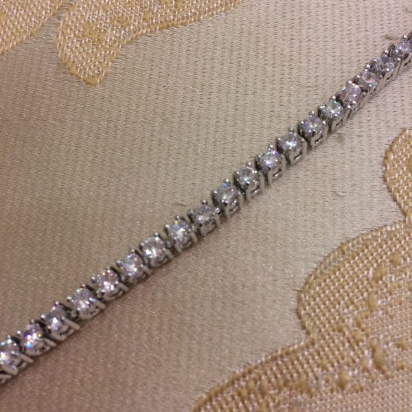 Gorgeous Silver Tennis Bracelet