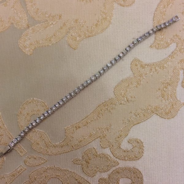 Gorgeous Silver Tennis Bracelet