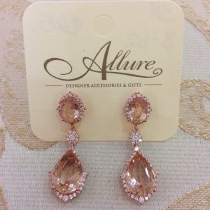 Rose Gold Teardrop Earrings