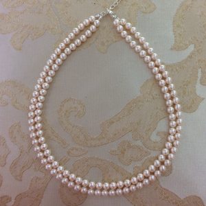 Ivory Pearl Double Row Necklace