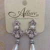 Stunning Vintage Pearl & Crystal Earrings
