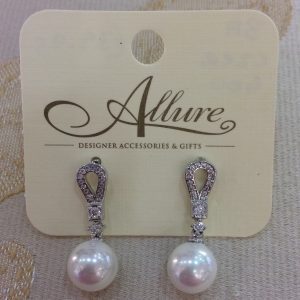 Unique Pearl & Crystal Earrings