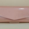 Nude Pink Patent Clutch Bag