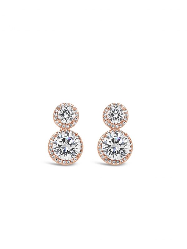 ABSOLUTE E2095RS ROSE GOLD EARRINGS