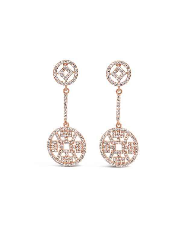 ABSOLUTE E2109RS ROSE GOLD EARRINGS