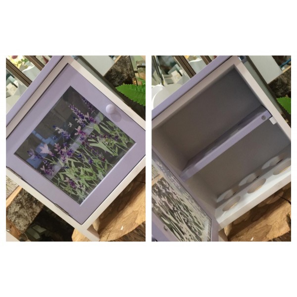 Lavender Egg Holder Cabinet