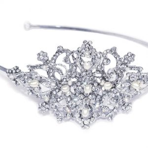 Simone Swarovski Crystal & Freshwater Pearl Headpiece