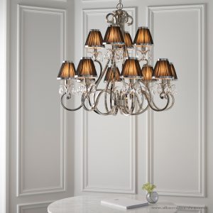 Nickel 12lt Pendant & Black Shades