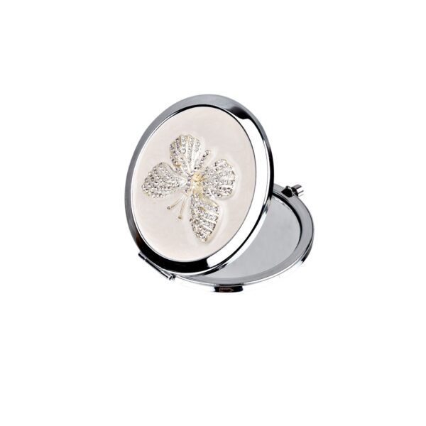 Sophia Floral Nude Butterfly Compact Mirror - Image 2