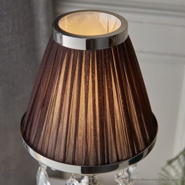 Nickel Small Table & Chocolate Shade - Image 3