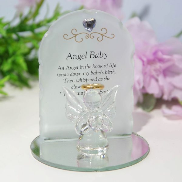 Thoughts Of You Glass Angel Ornament - Angel Baby - Image 2