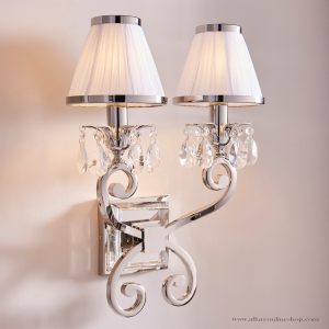 Nickel Twin Wall & White Shades