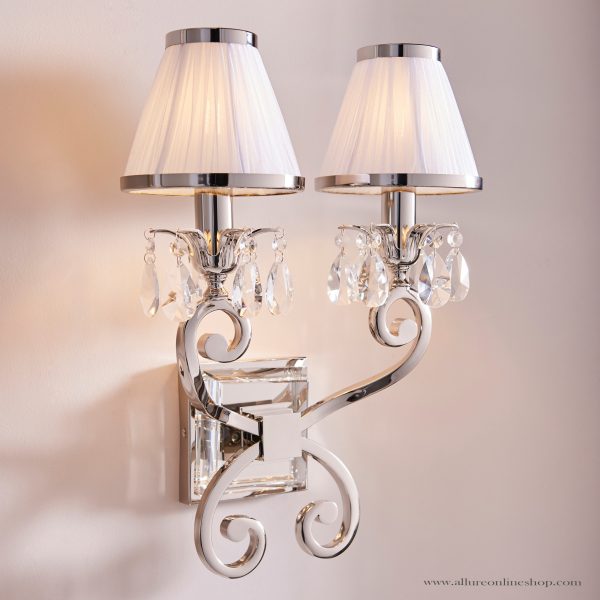 Nickel Twin Wall & White Shades
