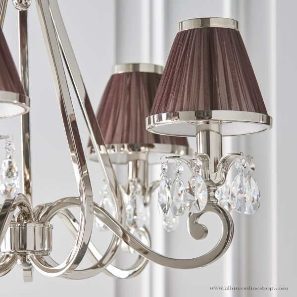 Nickel 5lt Pendant & Chocolate Shades - Image 4