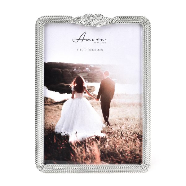 Silver-Plated Infinity 3D Knot Frame  13 x 18cm (5" x 7")