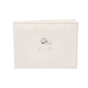 Faux Suede Wedding Guest Book 18 x 23cm (7'' x 9'')