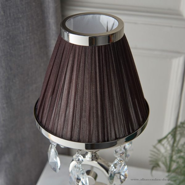 Nickel Small Table & Chocolate Shade - Image 2